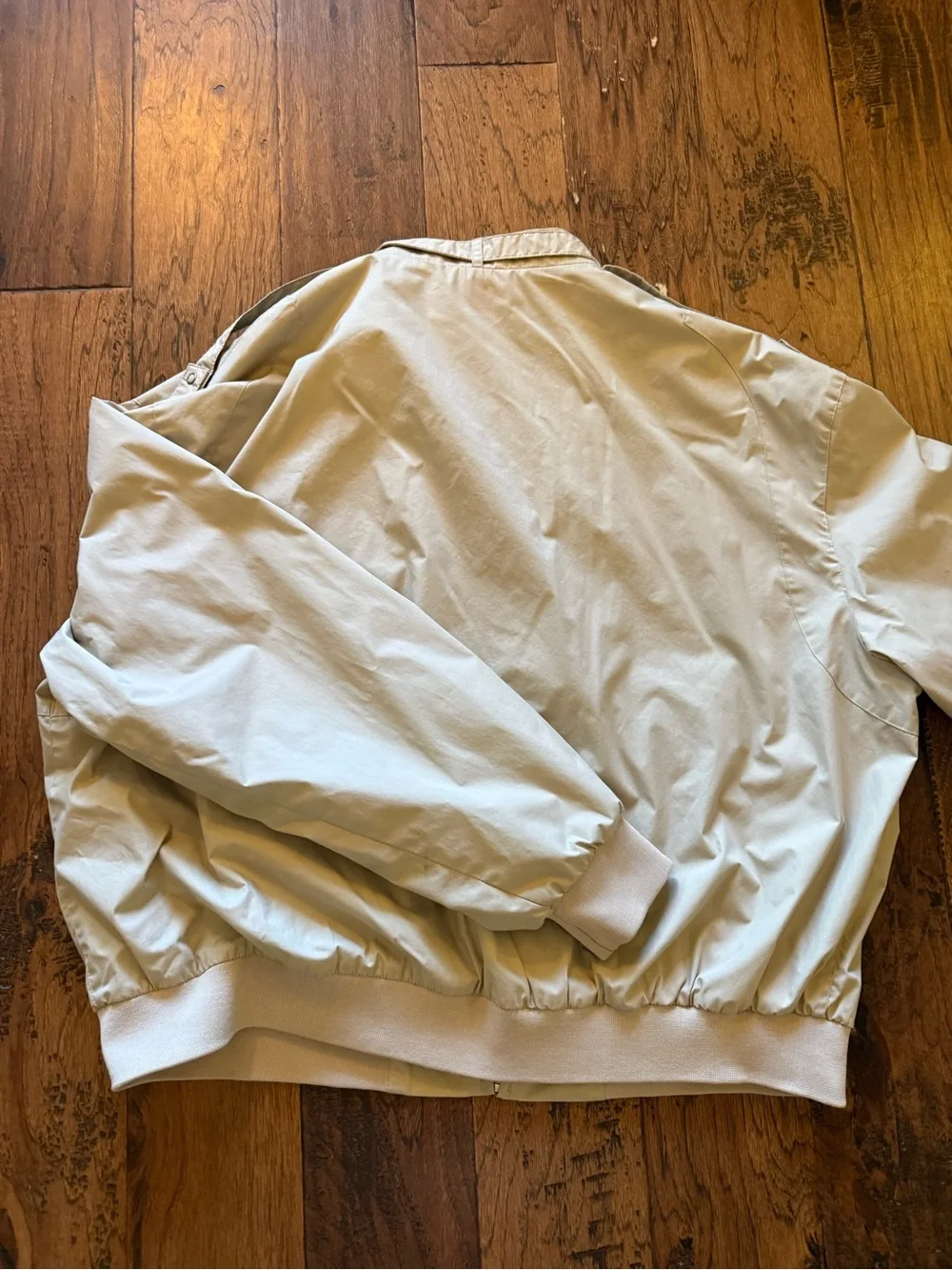 Members Only Light Beige Bomber Jacket